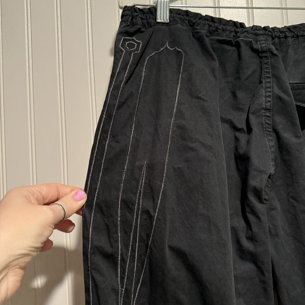 Maharishi Original Black Snopants Embroidery 90s Y2K Baggy Streetwear Mens Large - Picture 7 of 10